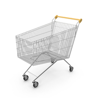 Shopping Cart Yellow Handle PNG & PSD Images