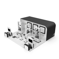 Black Exhibition Stand PNG & PSD Images