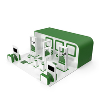 Green Exhibition Stand PNG & PSD Images