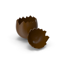 Egg Single Crack Open Chocolate PNG & PSD Images