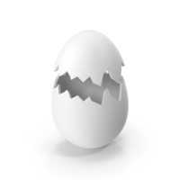 Egg Single Crack Clay PNG & PSD Images