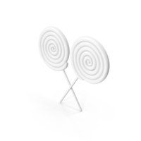 Candy Lollipop Spiral Cross Clay PNG & PSD Images