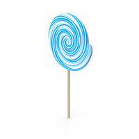 Candy Lollipop Spiral Blue PNG & PSD Images