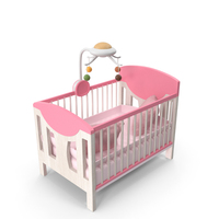 Baby Crib With Hanging Toy PNG & PSD Images
