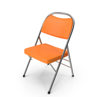 Orange Folding Chair PNG & PSD Images