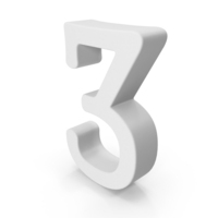 Number 3 PNG & PSD Images