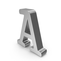 Silver Letter A PNG & PSD Images