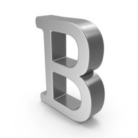 Silver Letter B PNG & PSD Images
