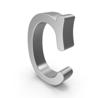 Silver Letter C PNG & PSD Images