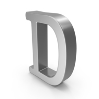 Silver Letter D PNG & PSD Images