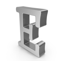 Silver Letter E PNG & PSD Images