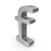 Silver Lowercase Letter F PNG & PSD Images