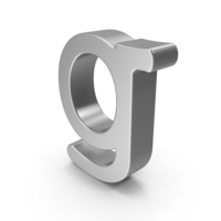 Silver Lowercase Letter G PNG & PSD Images