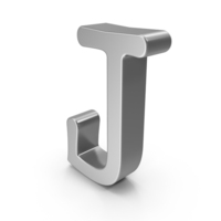 Silver Letter J PNG & PSD Images