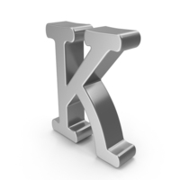 Silver Letter K PNG & PSD Images