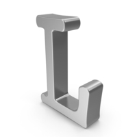 Silver Letter L PNG & PSD Images