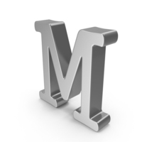 Silver Letter M PNG & PSD Images