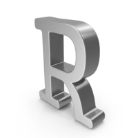 Silver Letter R PNG & PSD Images