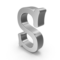 Silver Letter S PNG & PSD Images
