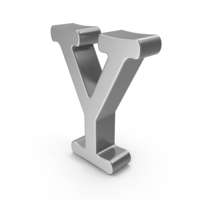 Silver Letter Y PNG & PSD Images