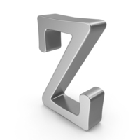 Silver Letter Z PNG & PSD Images
