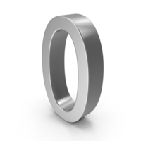 Silver Number 0 PNG & PSD Images