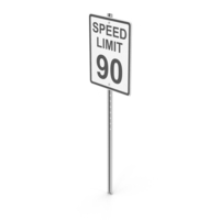 Speed Limit 90 PNG & PSD Images