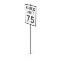 Speed Limit 75 PNG & PSD Images