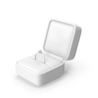 Ring Box With Ring Clay PNG & PSD Images