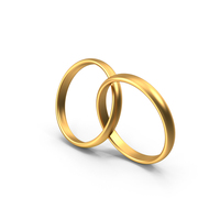 Two Gold Rings PNG & PSD Images