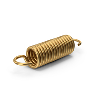 Gold Coil Spring PNG & PSD Images