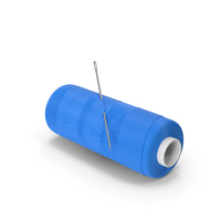 Blue Sewing Thread And Needle PNG & PSD Images