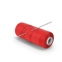 Red Sewing Thread And Needle PNG & PSD Images