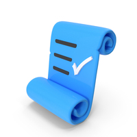 Scroll With Tick Mark PNG & PSD Images
