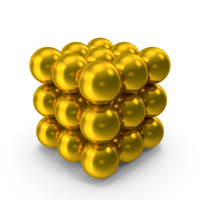 Spheres Arranged Box Cube Geometry PNG & PSD Images