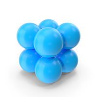 Four Sphere Box Arrange Geometry PNG & PSD Images