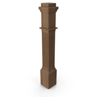 Wood Baluster PNG & PSD Images