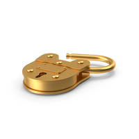 Lock And Key Open Side Metal PNG & PSD Images