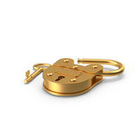 Lock And Key Open Side Metal PNG & PSD Images