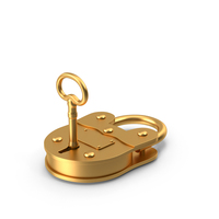 Lock And Key Close Side Metal PNG & PSD Images