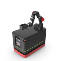 Mobile Robot Hand With Special Box PNG & PSD Images
