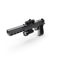 Pistol Silver PNG & PSD Images
