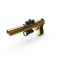 Pistol Gold PNG & PSD Images