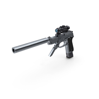 Pistol Silver PNG & PSD Images
