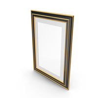 Picture Gold Frame 70x100 PNG & PSD Images