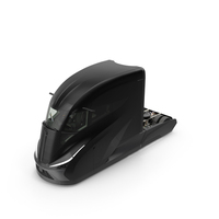 Futuristic Modern Truck Black Without Trailer PNG & PSD Images
