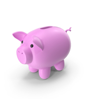 Pink Piggy Money Bank PNG & PSD Images