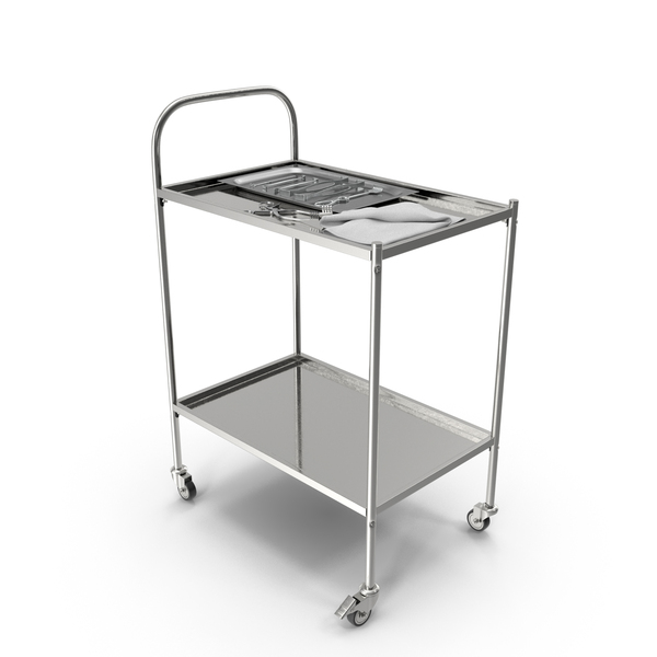 Surgical Trolley and Retractors PNG & PSD Images