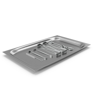 Surgical Retractors on Tray PNG & PSD Images