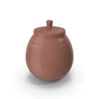 Stylized Brown Jug With Cap PNG & PSD Images